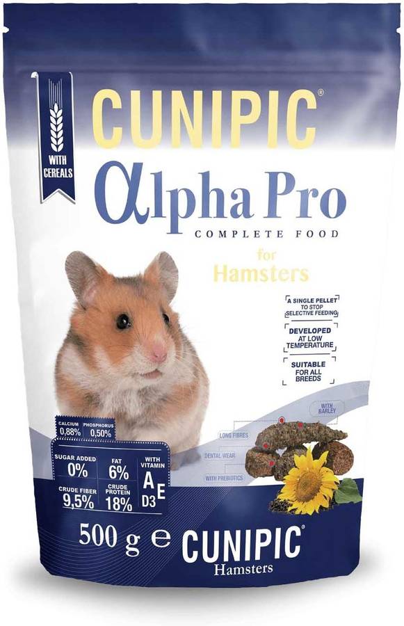 Pienso para Hamsters CUNIPIC Alpha Pro (500 g)