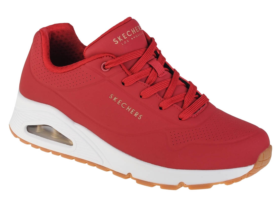 Skechers lace best sale up mujer naranja