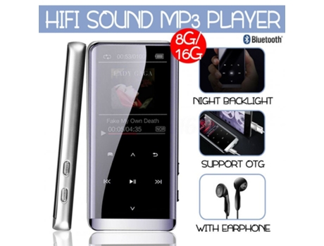 Lector MP3 Gran memoria versión en inglés Jnn M13 Bluetooth reproductor de música de alta fidelidad sin pérdidas