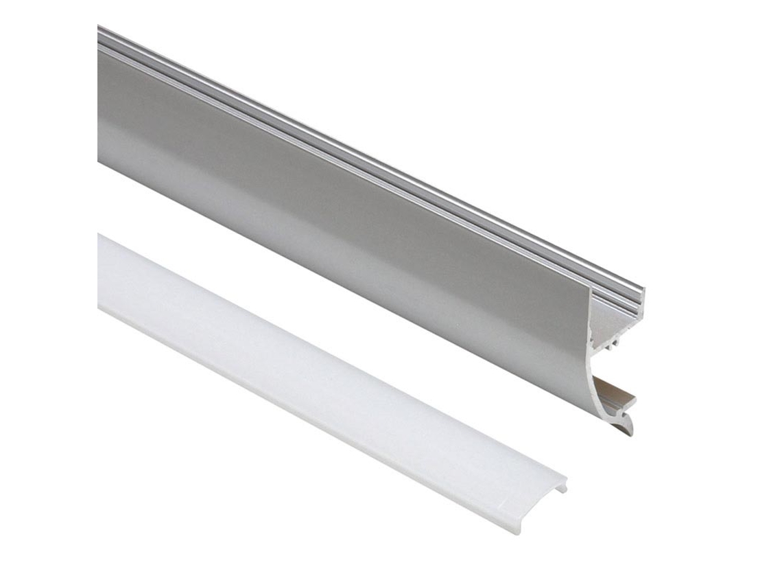 KIT - Perfil aluminio WALL UP para tiras LED, 2 metros - LEDBOX