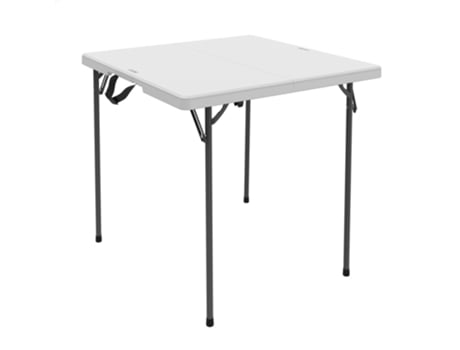 Mesa Cuadrada Plegable Blanco 94X94X74 Cm LIFETIME