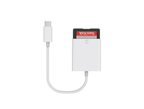 Lector de Tarjetas CO-Phénix USB2.0 type-c sd Blanco