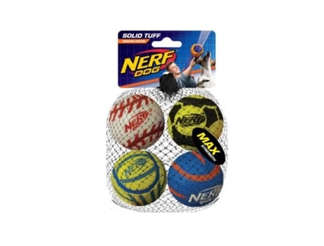 Pelota para Perros NERF Tough Sports Azul (M - 4 und)