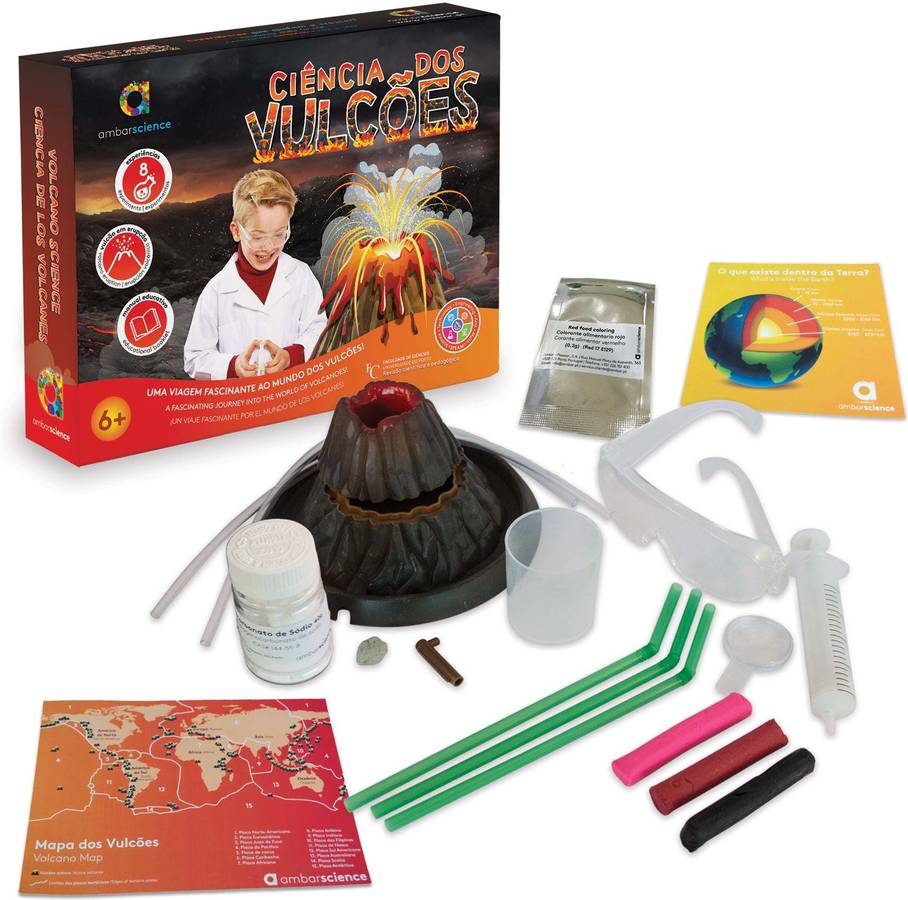 Kit de Ciencia AMBARSCIENCE Ciéncia de los Vulcanes (Edad Minima: 6 años)