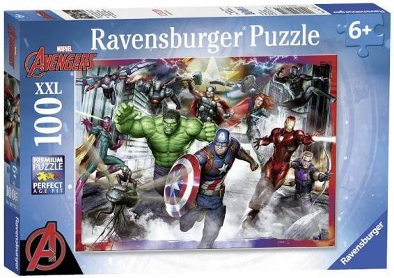 Puzzle RAVENSBURGUER Avengers De Marvel (Edad Mínima: 14 Anos - 100 Piezas)