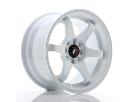 Llanta Japan Racing Jr3 15''X8 Et 25 4X108 4X100 Cb 73,1 Blanco