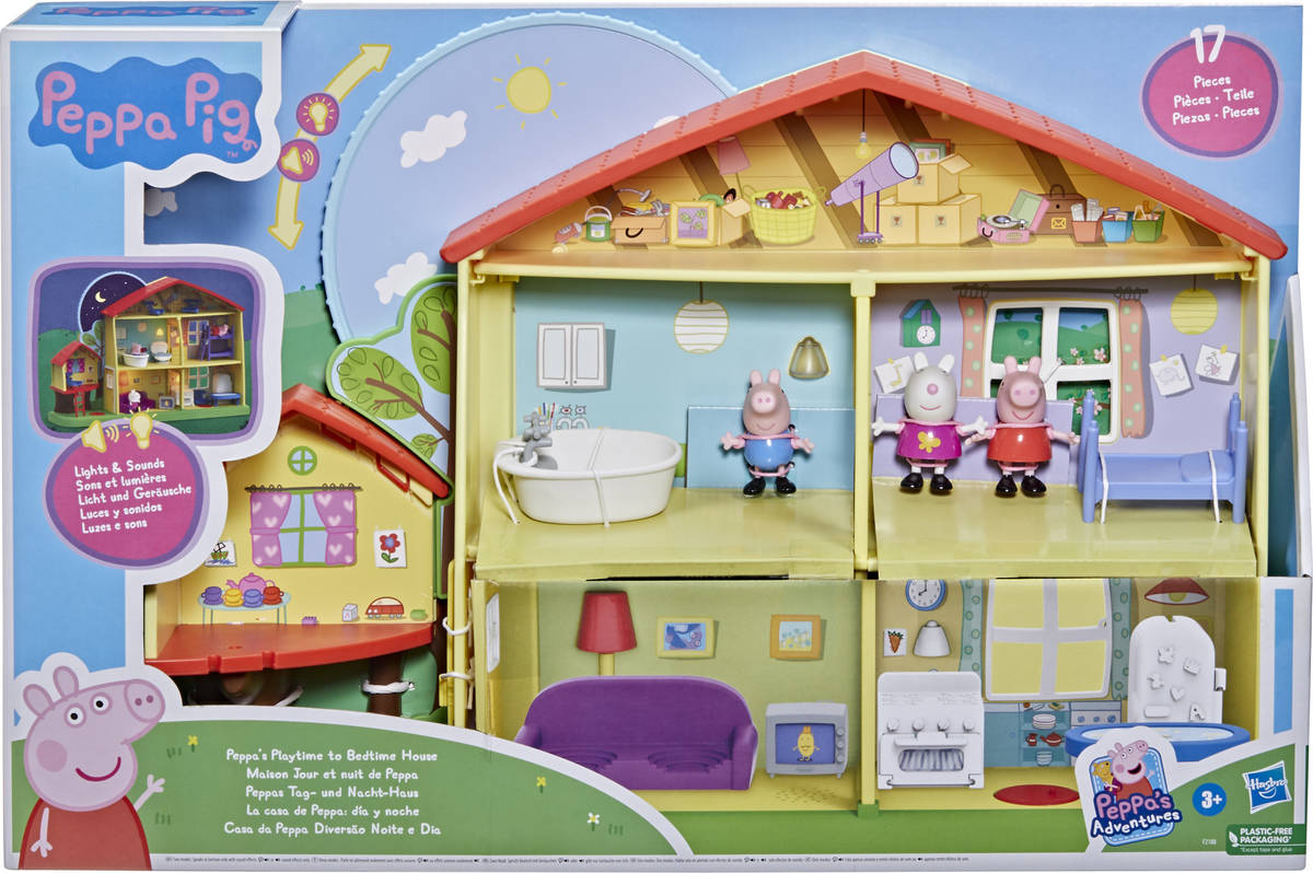 Figura de Brincar HASBRO Peppa Pig - A casa da Peppa: Dia e Noite (Idade  Minima: 3 anos)