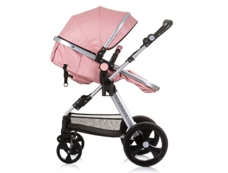 Carrito de bebé HAVANA trio convertible hasta 22 Kg con bolso y mosquitera flamingo CHIPOLINO