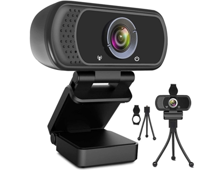 Chronus Webcam HD 1080P Cámara Web Usb Pc Webcam con Micrófono Computadora Portátil Escritorio Cámara Full HD Videoblack BISBISOUS