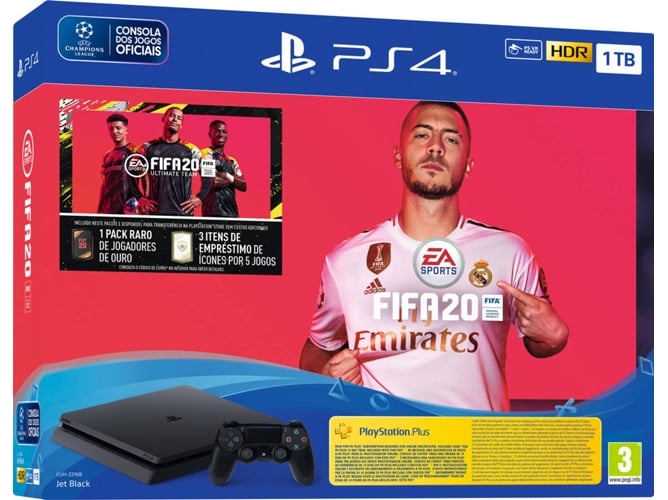 Consola PS4 Slim + FIFA 20 + Voucher (1 TB)