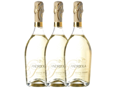 Espumante ANDREOLA Andreola Superiore Sesto Senso Seco Prosecco Di Conegliano-Valdobbiadene (0.75 L - 3 unidades)