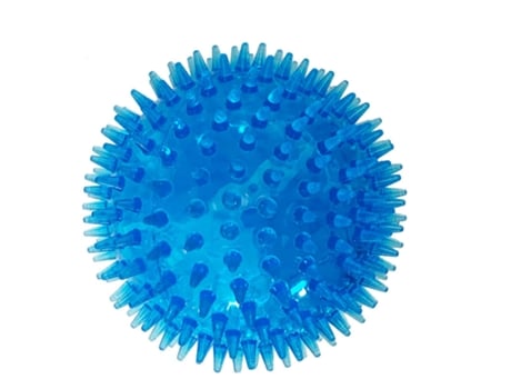 Spiny Ball Pet Toy Bouncy Planet Spiny Sounding Masticable Dentición Perro Entrenamiento Kit Azul 11Cmï¼1Pc DONGLINE