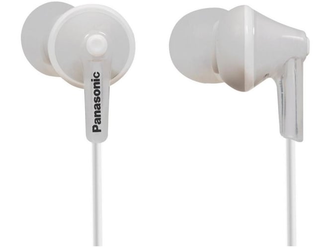 Auriculares con Cable PANASONIC RP-HJE125 (In Ear - Micrófono - Blanco)