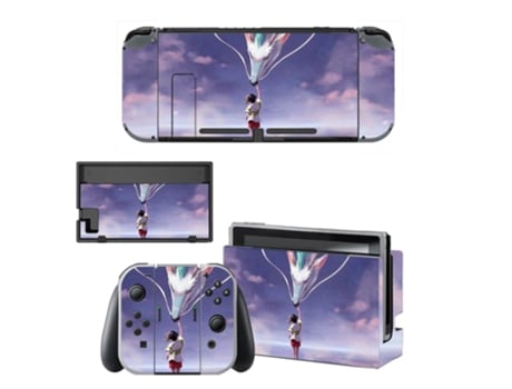 Kit de Adesivos Vinil para Nintendo Switch SLOWMOOSE Kqbysns0057 Morado