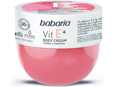 Crema Corporal BABARIA Vitamina E (400 ml)