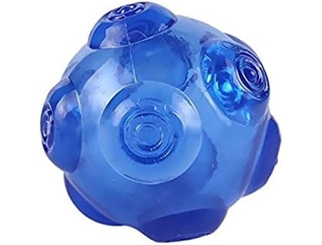 Pelotas de juguete con sonido para perros Goma sólida que rebota indestructible para entrenamiento