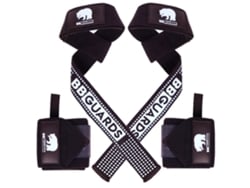 Pack de muñequeras para gimnasio y correas para levantamiento pesas (gym straps). Accesorios de musculación BBGUARDS