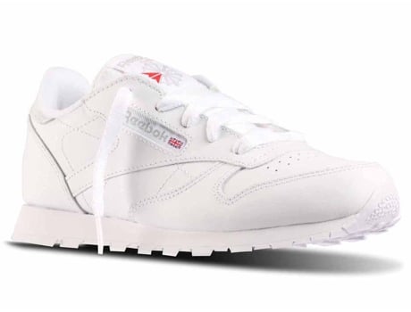 Zapatillas REEBOK Classic Leather Niños (31.5 - Blanco)