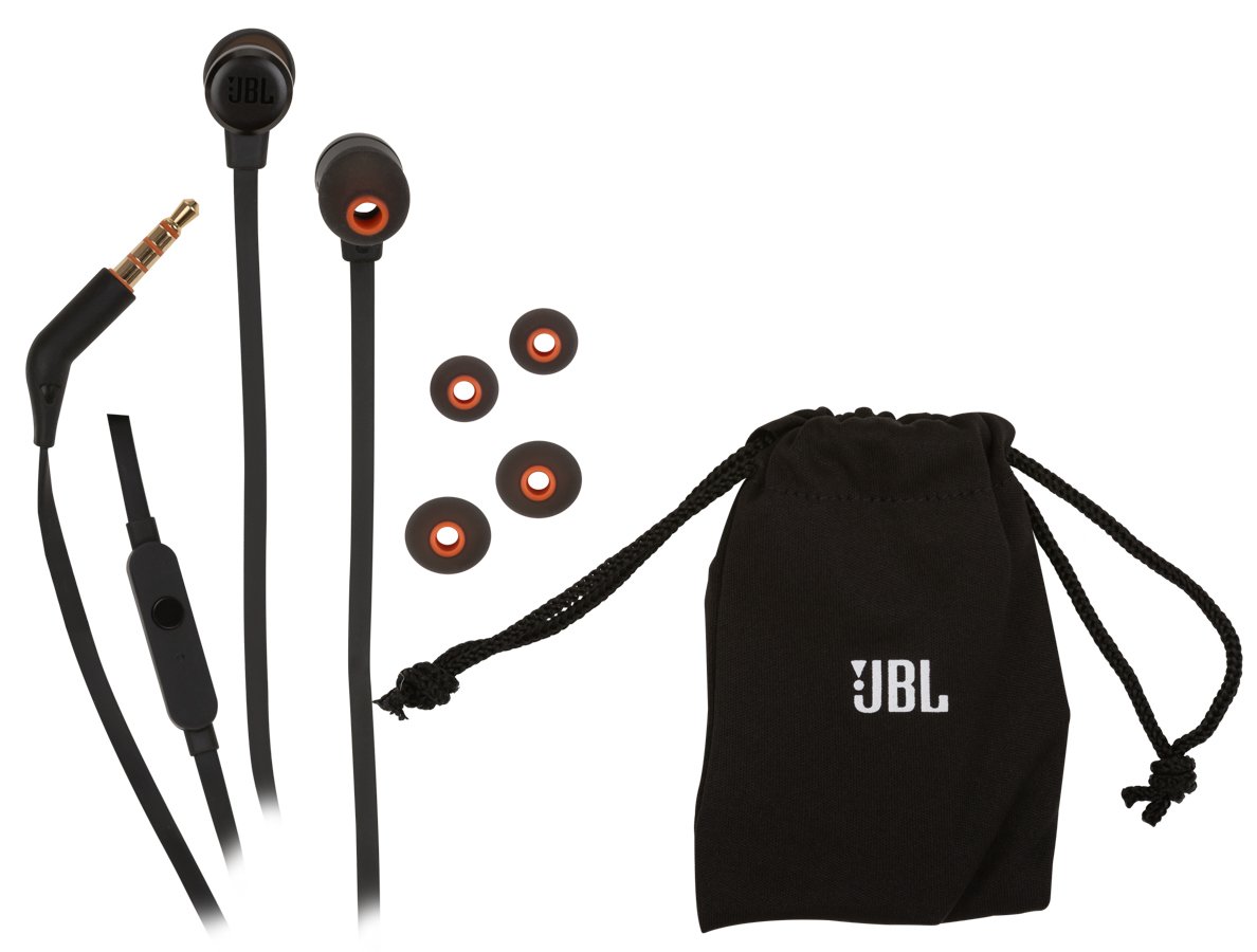 Auriculares con Cable JBL T 290 (In Ear - Micrófono - Negro)