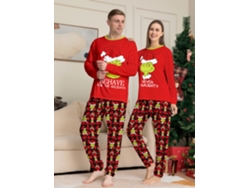 ELKUAIE Pijama navideño Dr. Seuss The Grinch - Conjuntos de ropa de dormir para adultos