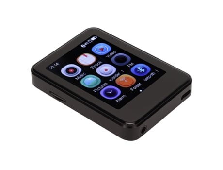 Reproductor MP3 Bluetooth YIZHOOD MP08 2.5Inch Pantalla táctil 16G TF Card (Negro)