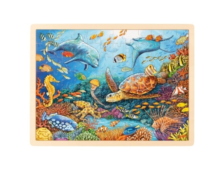 Puzzle GOKI (Madera - Azul - 40 x 30 cm)