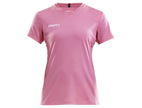 Camiseta de Mujer para Fitness CRAFT Squad Solid Rosa (L)