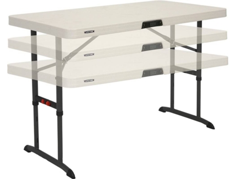 Mesa Ajustable Altura 61-86 Cm Patas Plegables LIFETIME