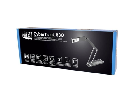 Cybertrack 830 Cámara de documentos y cámara web de modo dual 4K de 11 megapíxeles negro