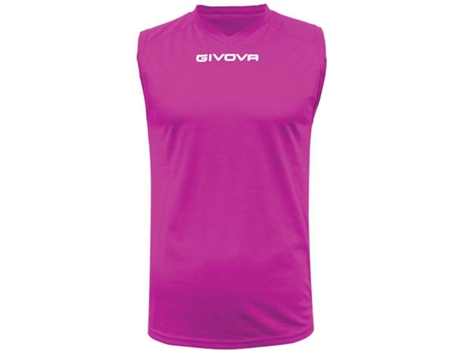 Camiseta de Hombre para Fútbol GIVOVA Poliéster Rosa (L)