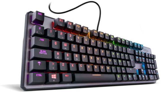 Teclado Gaming KROM Kernel RGB (Mecánico - Español - Gris)