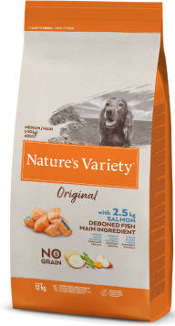 Pienso para Perros NATURE'S VARIETY (12 Kg - Seco - Adulto - Sabor: Salmón)