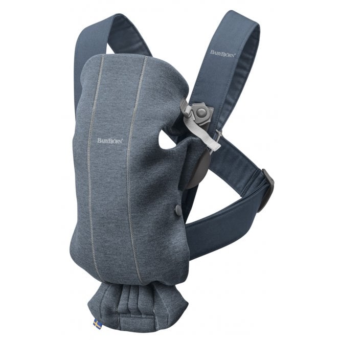 Mochila Porta Bebé BABYBJÖRN Mini &Quot;Jersey 3D Marino&Quot;