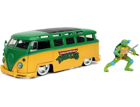 Tortugas Ninja Vw furgoneta 1962 124 con figura de jada edad ‍8 años 30.5 15.2 11.4