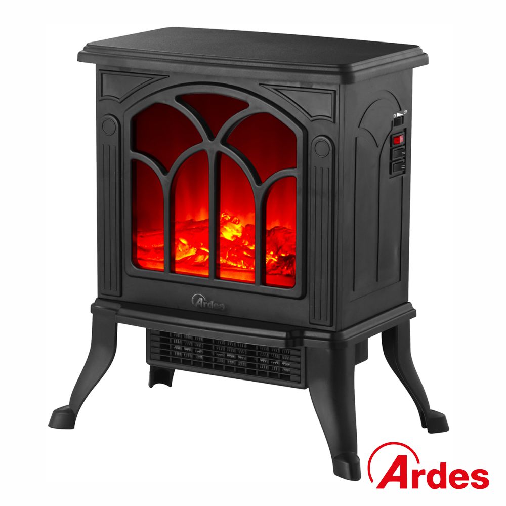 Chimenea Eléctrica 1500W Efecto Fuego Termostato Ardes