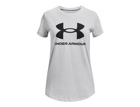 Camiseta de Niña para Fitness UNDER ARMOUR Sportstyle Graphic Gris (6/8 Años)