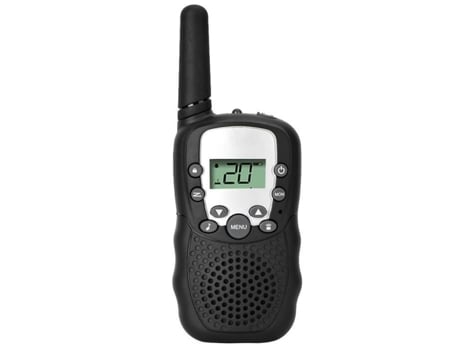 Mini Walkie Talkie de largo alcance de 5 millas con Vox Scan Black