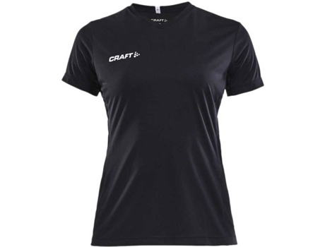 Camiseta de Mujer para Fitness CRAFT Squad Solid Negro (L)