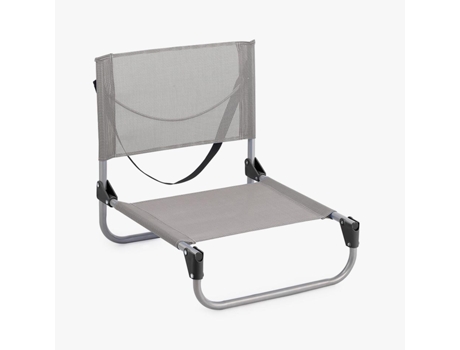 Silla de Playa Plegable LOW Cinza 46x45cm VIVA