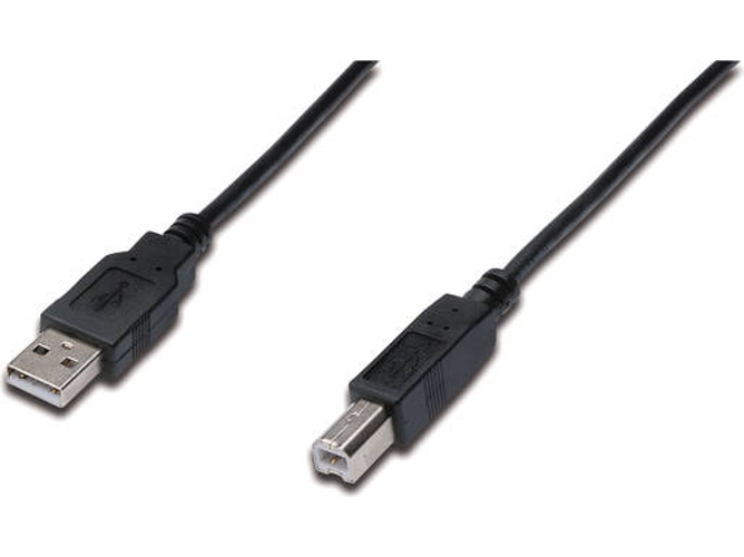 Cable USB DIGITUS (USB - USB - 5 m - Negro)