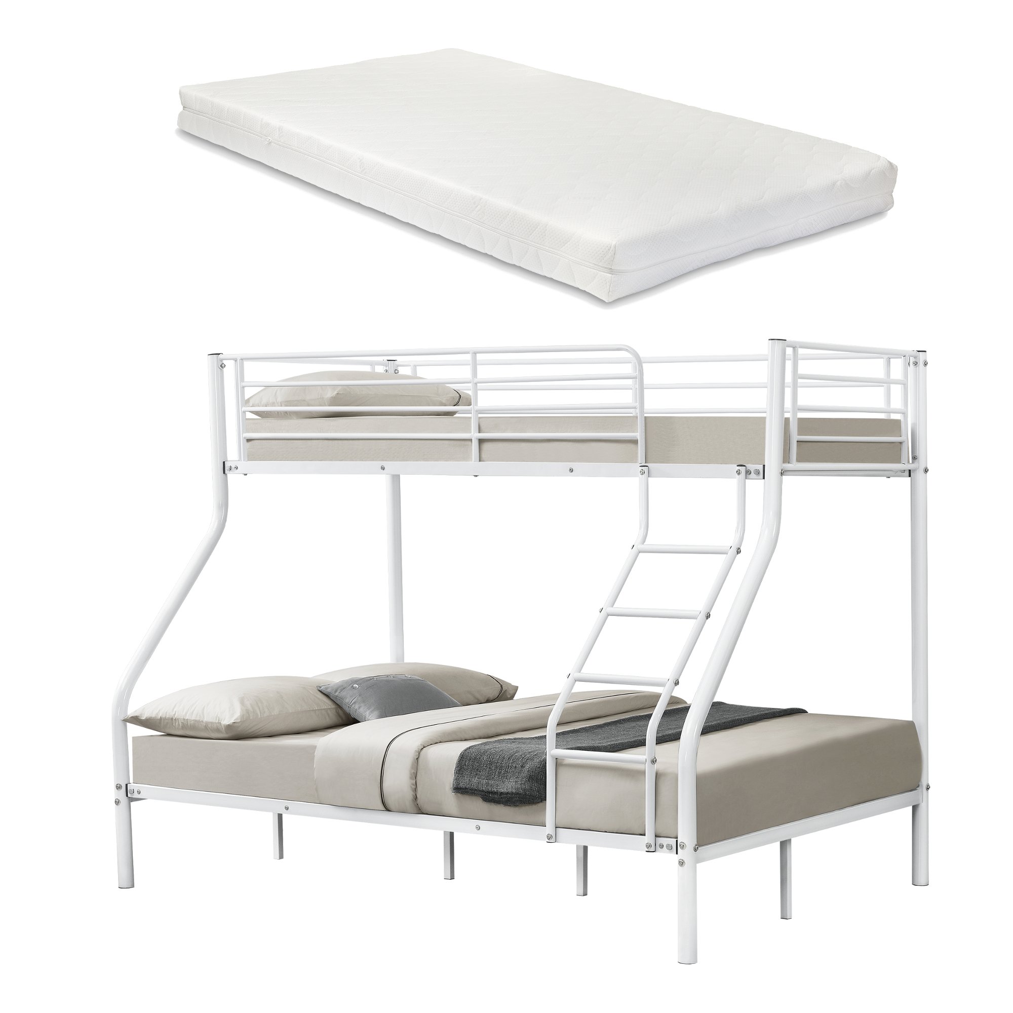 Estructura de Cama Infantil NEU.HAUS Metal (Blanco - Metal - 140x200 cm)