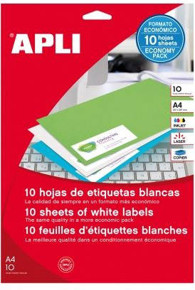 Etiquetas Adhesivas APLI para Impresora Inkjet / Láser