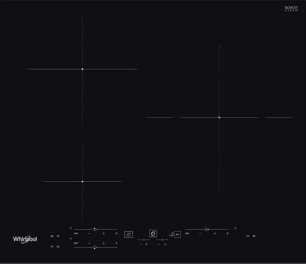 Placa de Inducción WHIRLPOOL WS B2360 BF (Eléctrica - 59 cm - Negro)