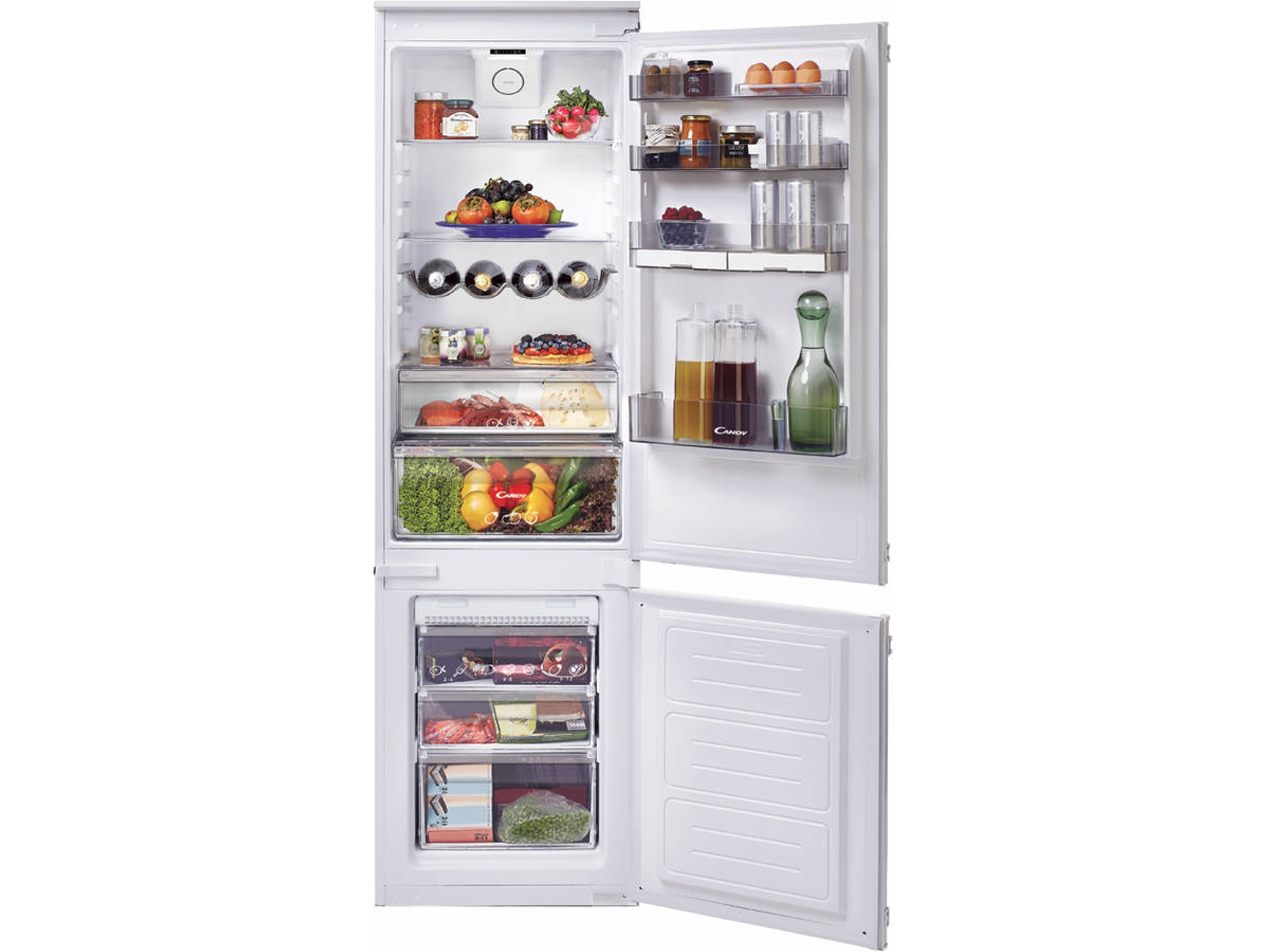 Frigorífico Combi Integrable CANDY BCBF 182 N (No Frost - 185 cm - 256 L - Blanco)