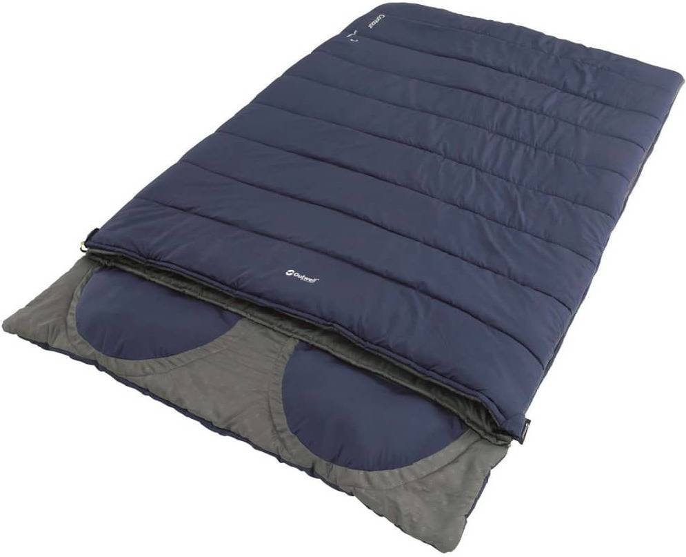 Outwell Contour Saco de dormir unisex adulto azul 220 x 145 para 2 personas 225x145