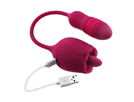 Vibrador De Lengua Wild Rose Rojo EVOLVED