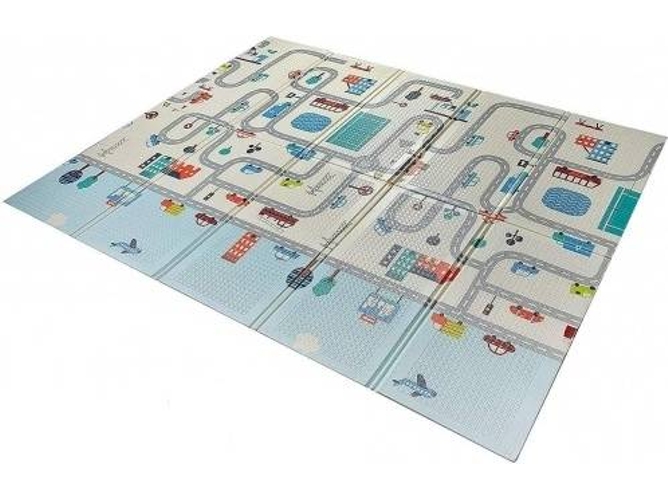 Alfombra De Actividades babify espesor 15 cm juegos para 1.5 plegable antideslizante extragrande reversible impermeable doble cara niños pequeños 180x200x1.5cm