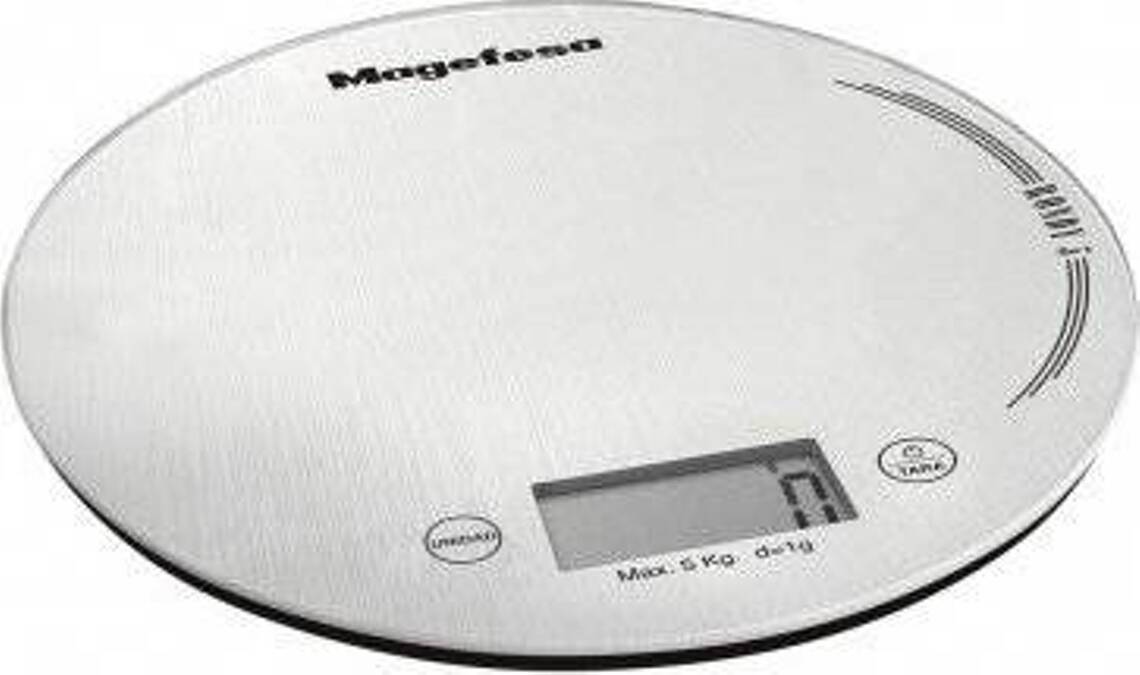 Báscula de Cocina MAGEFESA Rondy 5 Blanco Anti-derrapante Gris (Capacidad: 5 kg)