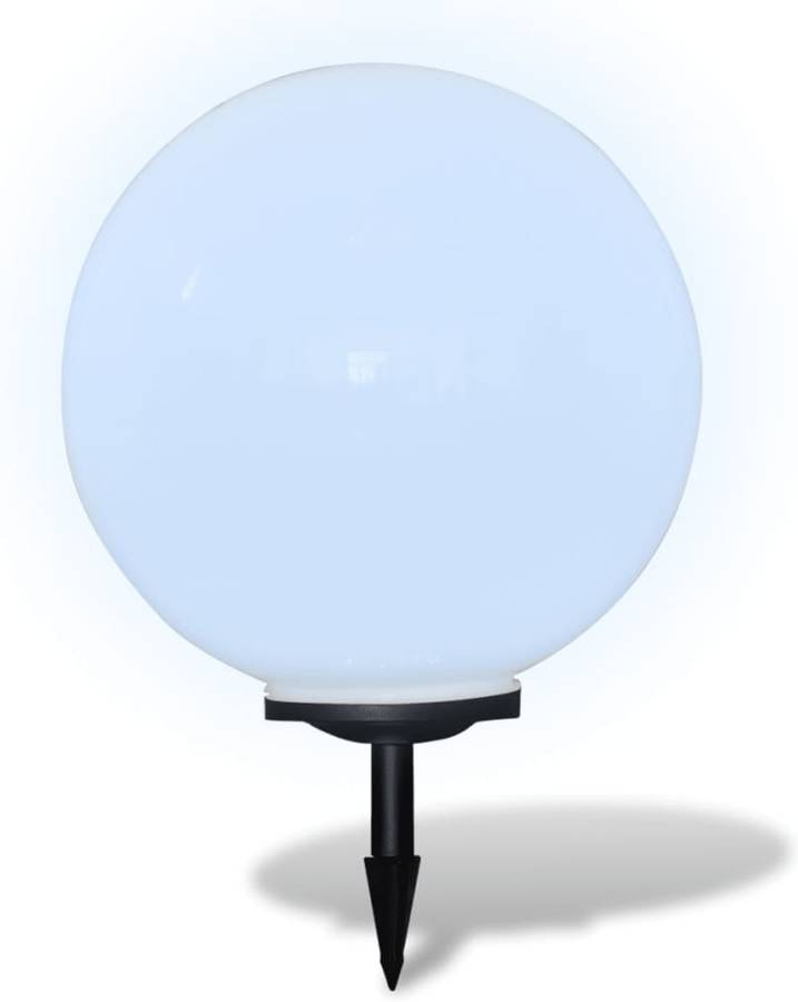 Lámpara Solar De en forma bola con led 50 cm camino vidaxl pincho tierra 1.2w 50cm