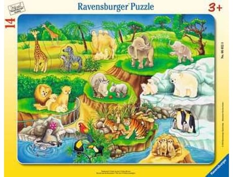 Puzzle RAVENSBURGER 060528 Rompecabezas de cubos 14 pieza(s) Animales